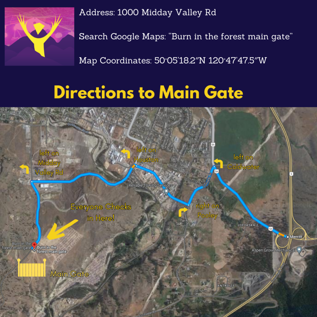 Directions to Main Gate